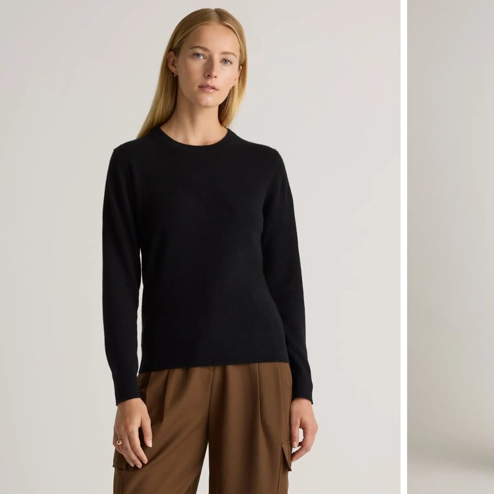 Quince Mongolian Cashmere Crewneck Sweater